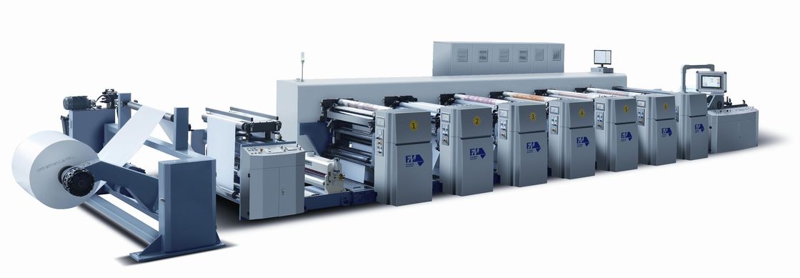 240m/min Servo Control FM-CS Flexographic Printing Machine z średnicą rolki 100 mm