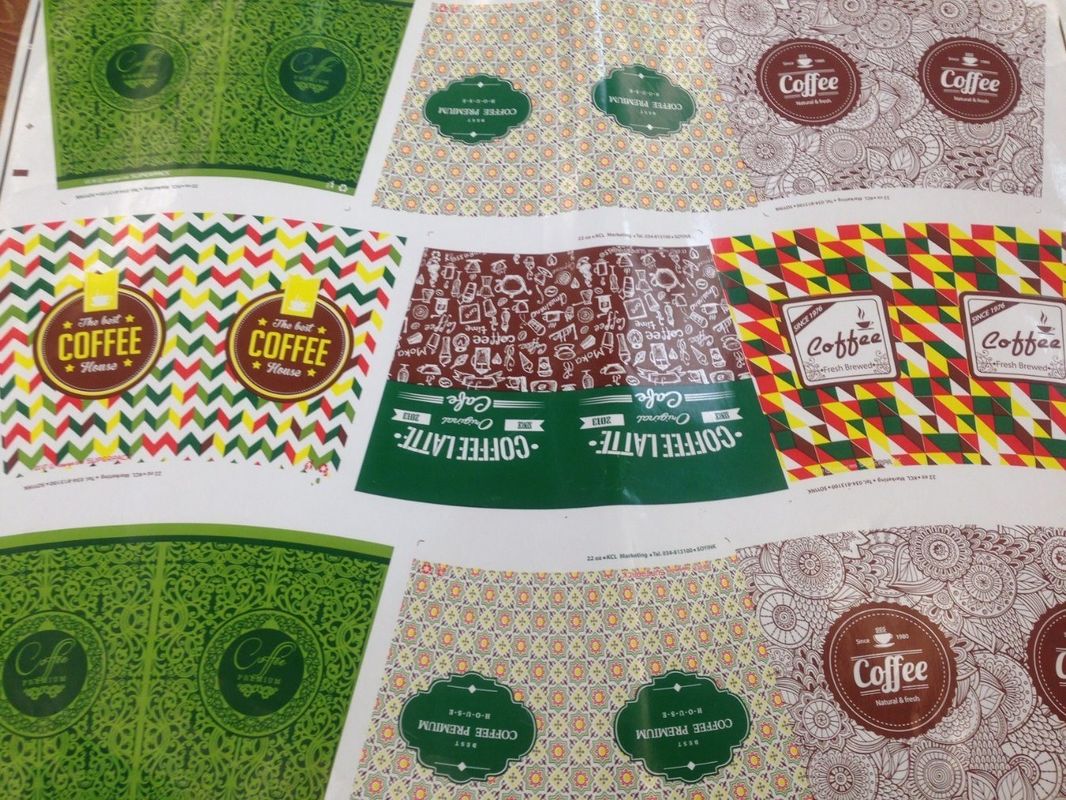 Wielokolorowe automatyczne rejestracje kubki PE Flexo drukarka z zamówieniem na zamówienie
