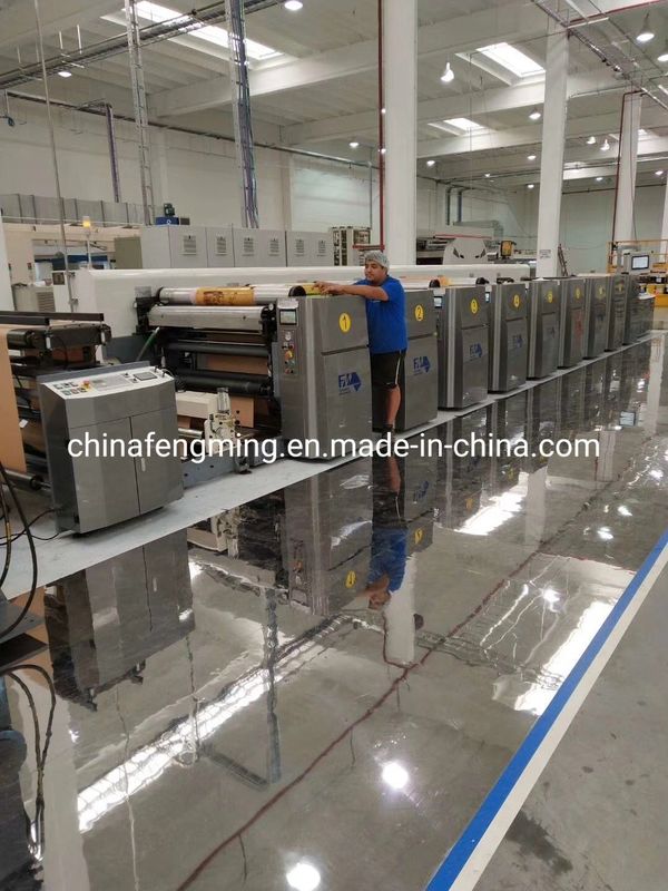 Maszyna do drukowania Flekso Salad Box z 286-1200mm Printing Repeat i Ceramic Anilox Roller