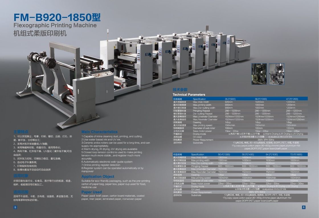 Maszyna do druku flexo z rotary printem