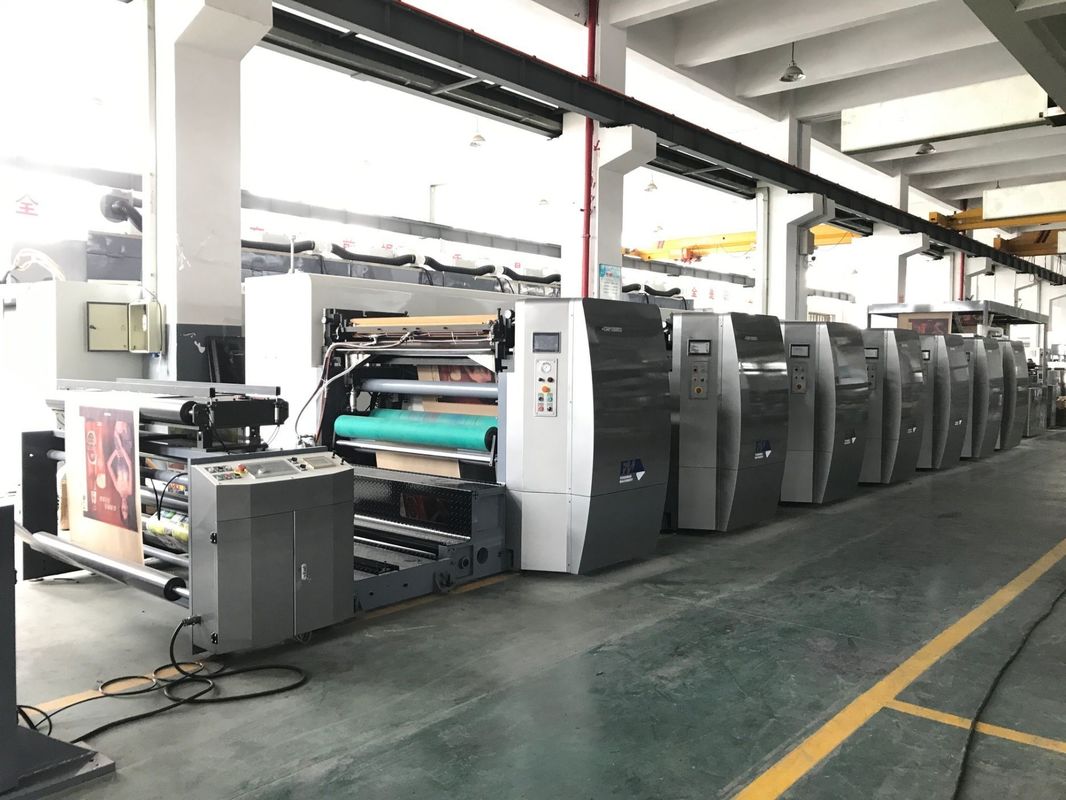 Całkowicie automatyczna drukarka Kraft Paper Flexo z atramentem wodnym 6 kolorów