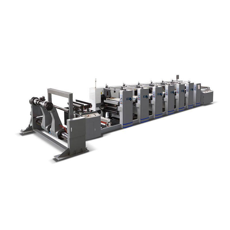 Przeskoczenie 1/8cp Sześciokolorowy rol papier Wide Web Flexo Flexographic Printing Machine Press CE