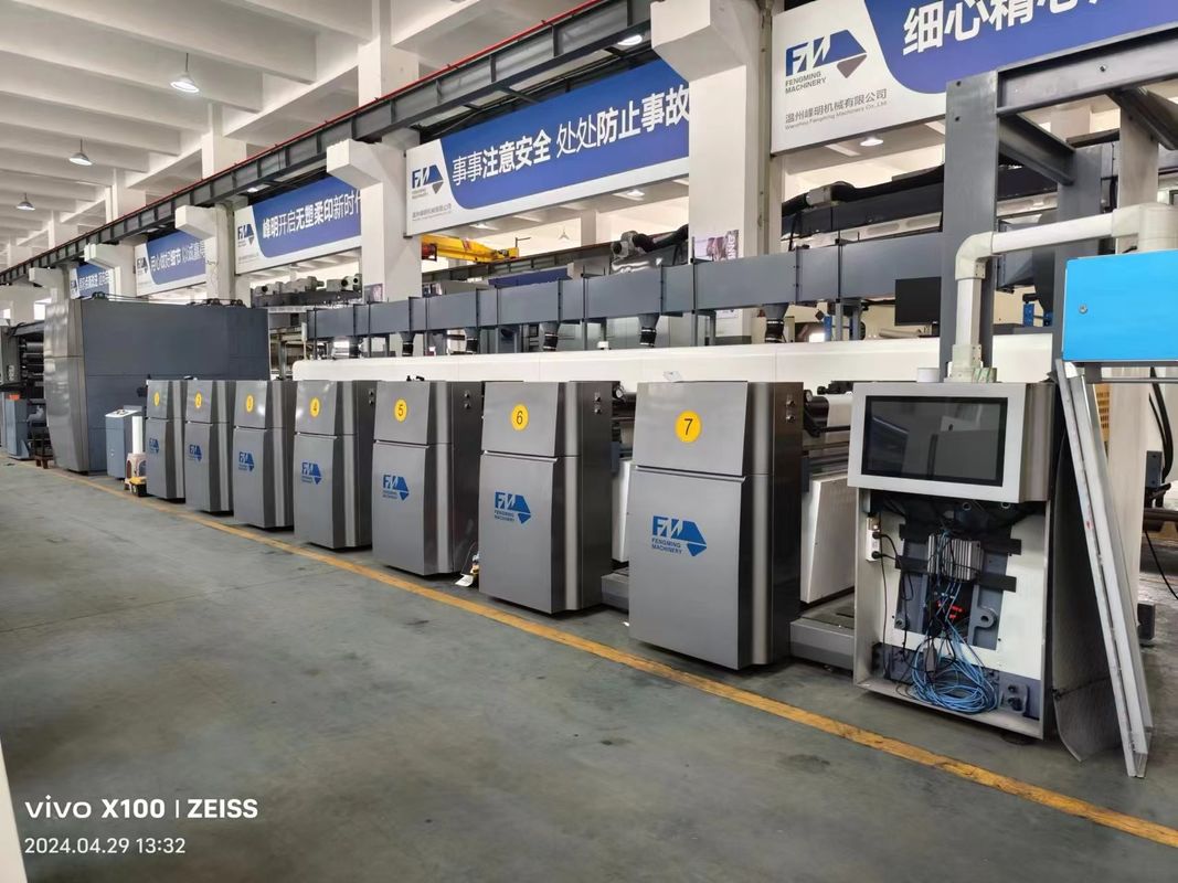 240m/min Servo Control FM-CS Flexographic Printing Machine z średnicą rolki 100 mm