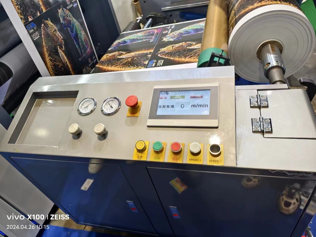 Maszyna do druku flexo z rękawem do torebki papierowej i pudełka z maksymalną szerokością sieci 650 mm