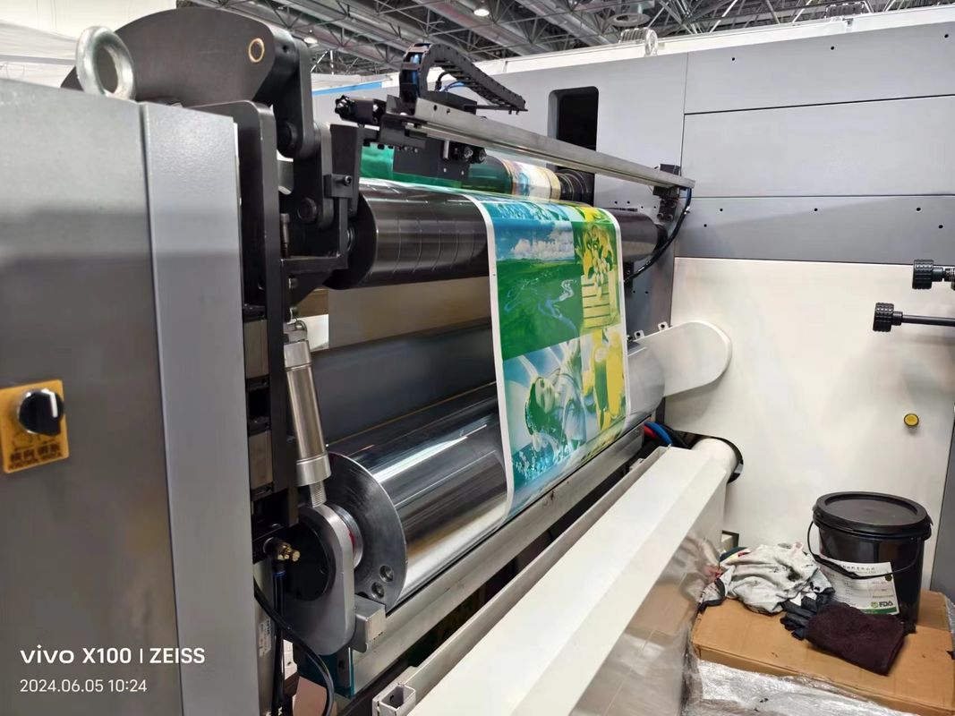 Wysokiej prędkości 4 kolorowa drukarka Flexo Roll To Roll Flexographic Printing Machine Flexographic Printer