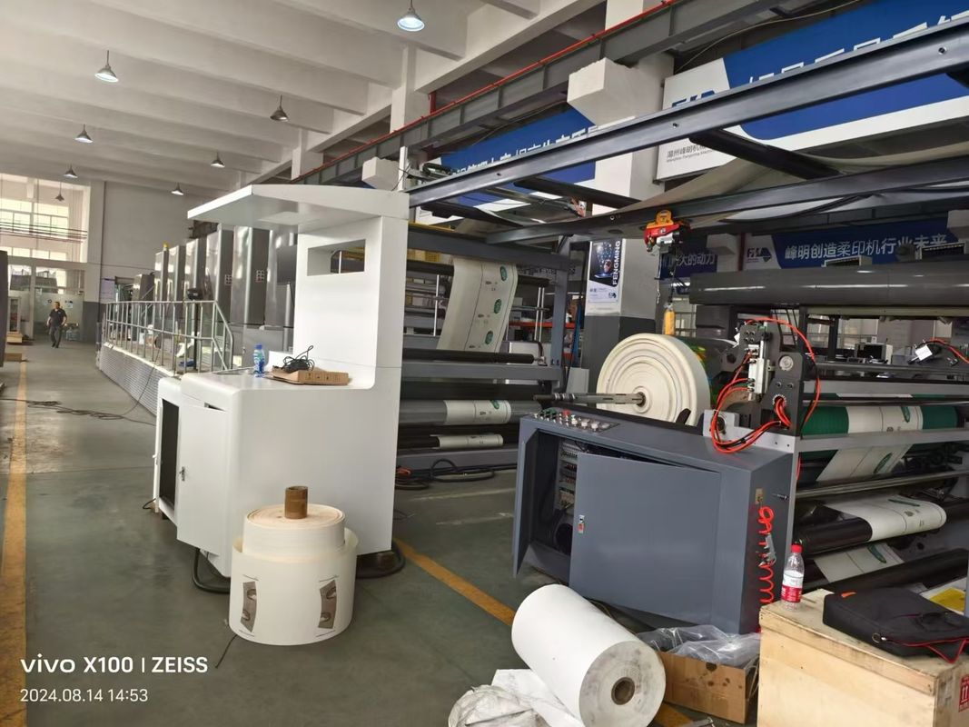 Maszyna do automatycznego flexo Front Side 9 Kolory Z tyłu Side 1 Kolory