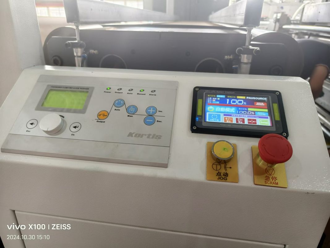 2.5m szerokość dokładny rejestr kolorystyczny kaskadowa drukarka flexo z 6m piecem grzewczym