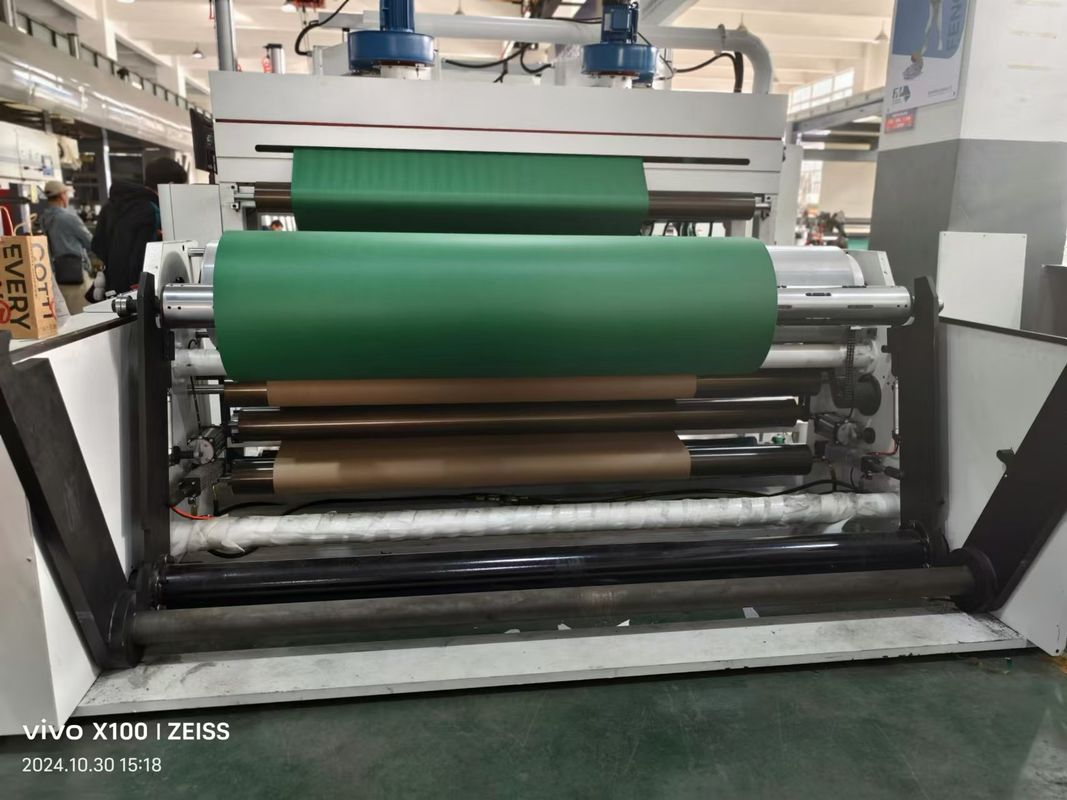 2.5m szerokość dokładny rejestr kolorystyczny kaskadowa drukarka flexo z 6m piecem grzewczym