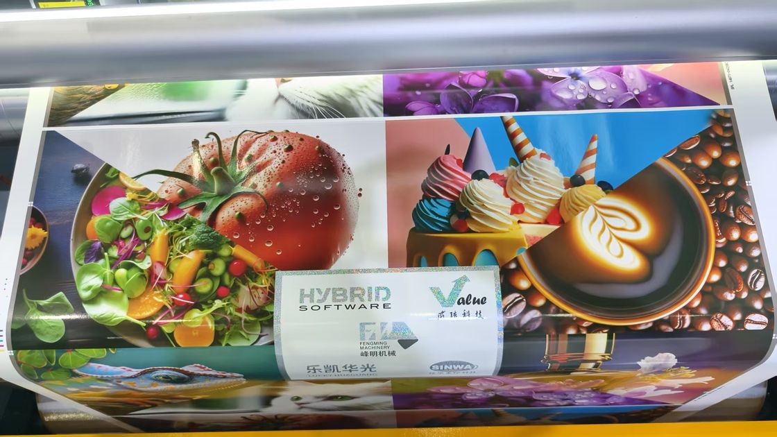 Automatyczna wysokiej jakości maszyna do druku z rulowania do rulowania typu płatkowego pełny serwo model flexo w linii