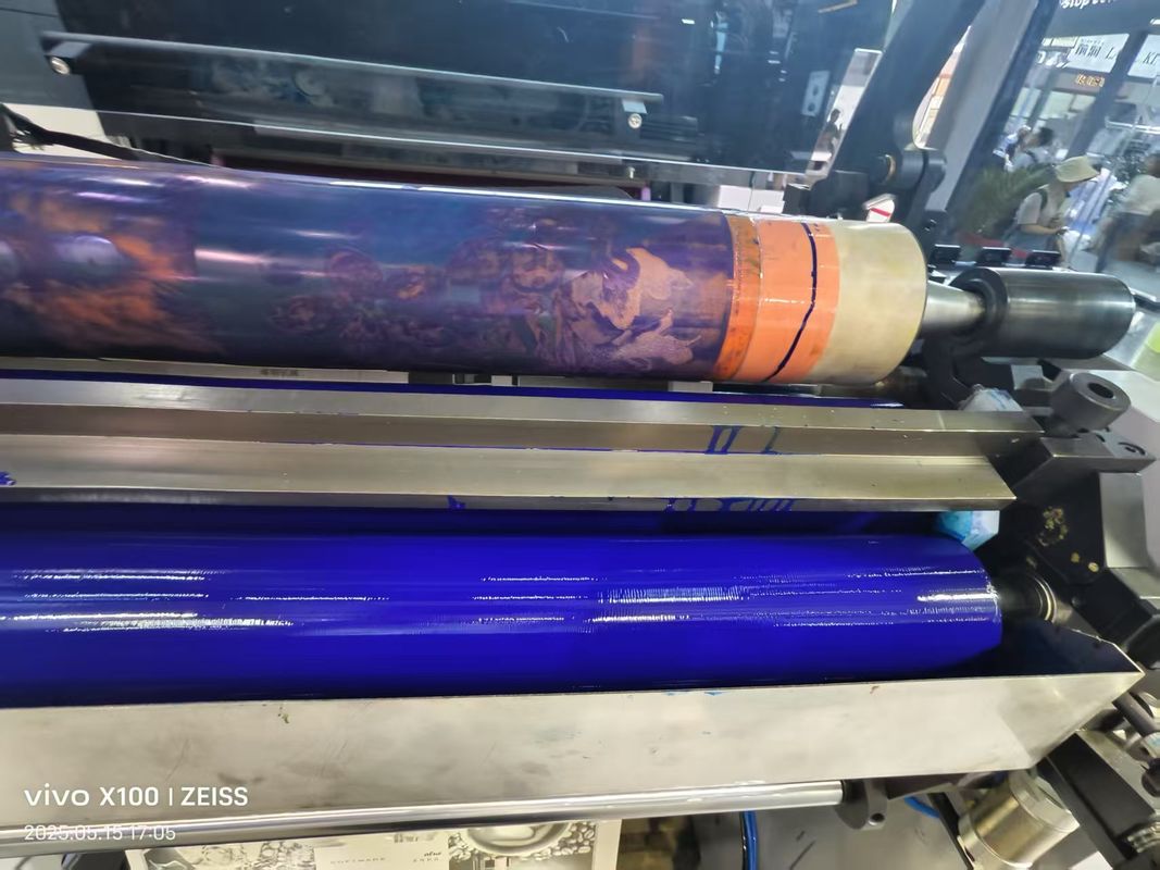 Automatyczna, szybka 6-kolorowa maszyna do druku fleksograficznego UV Flexo, typu jednostkowego, do druku na płatkach