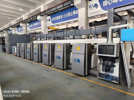240m/min Servo Control FM-CS Flexographic Printing Machine z średnicą rolki 100 mm