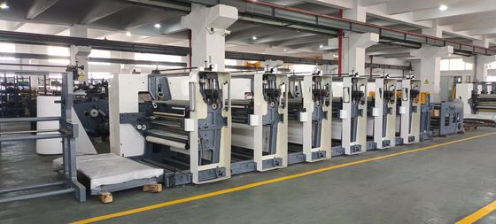 Drukarki fleksograficzne 4 kolory Flexo Press Drużyna do drukowania etykiet do kubków papierowych